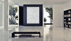 Large, colorful,  abstract painting. Modern, sophisticated painting by Ien Lucas