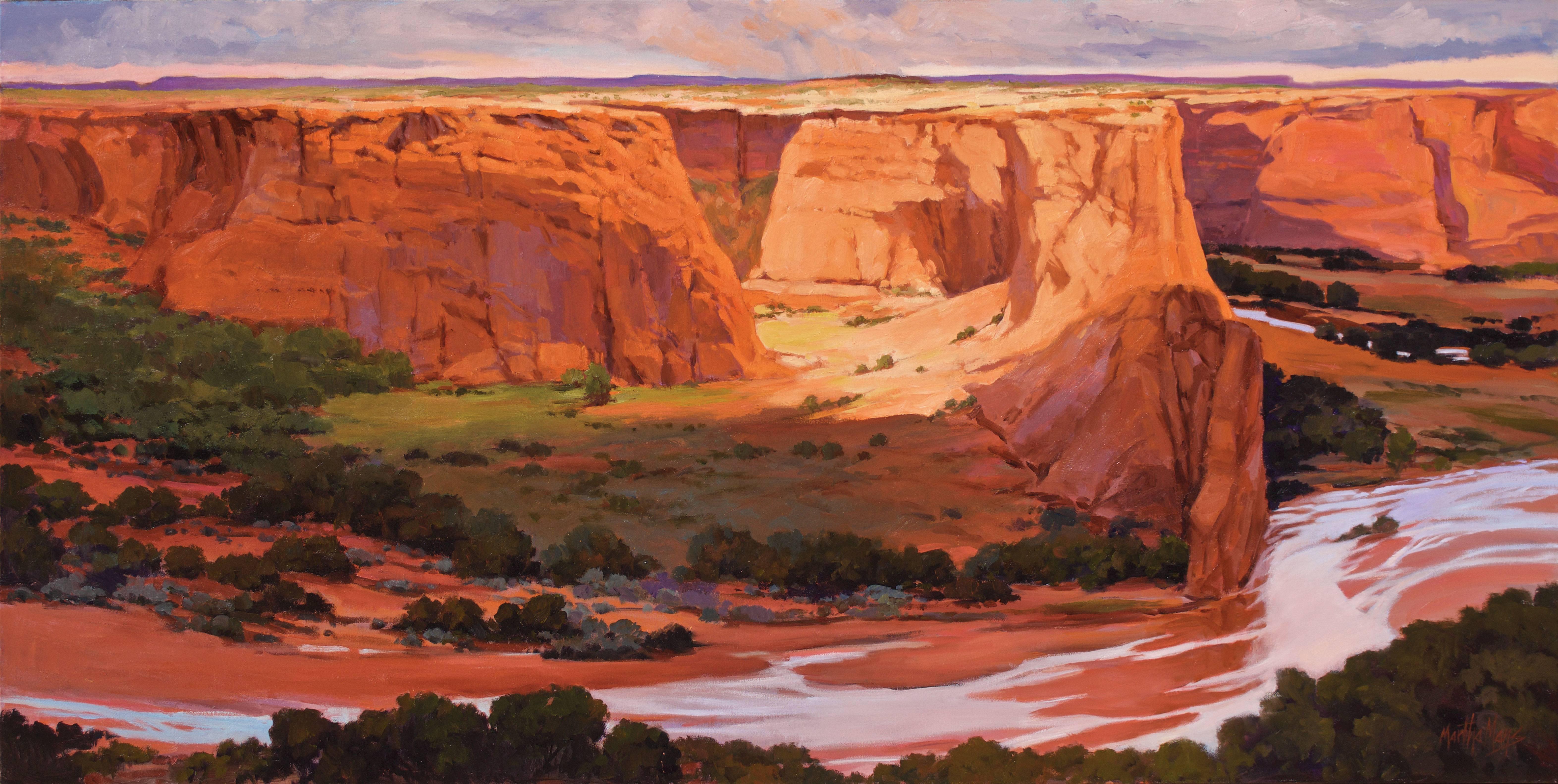 Martha Mans Landscape Painting - Canyon Light - Canyon de Chelly