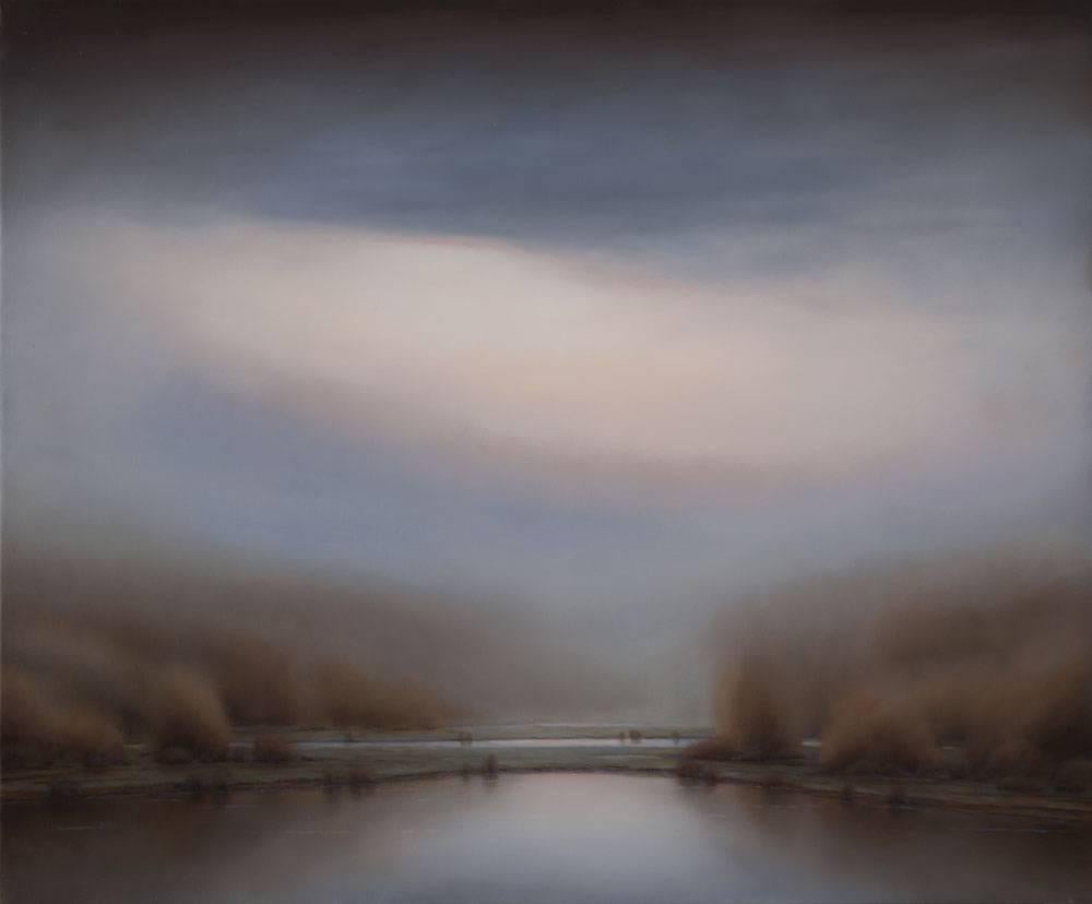 Kurt Meer Landscape Painting - Morning Clouds II