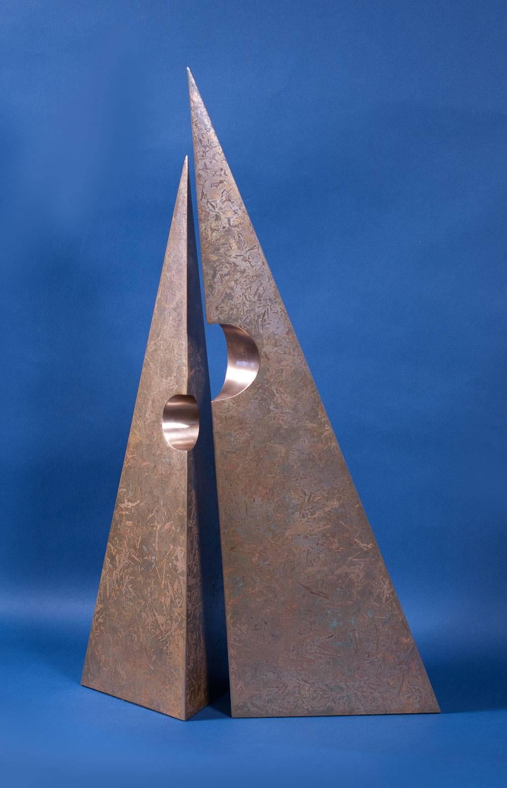 Sally Hepler Abstract Sculpture - Here Comes the Sun