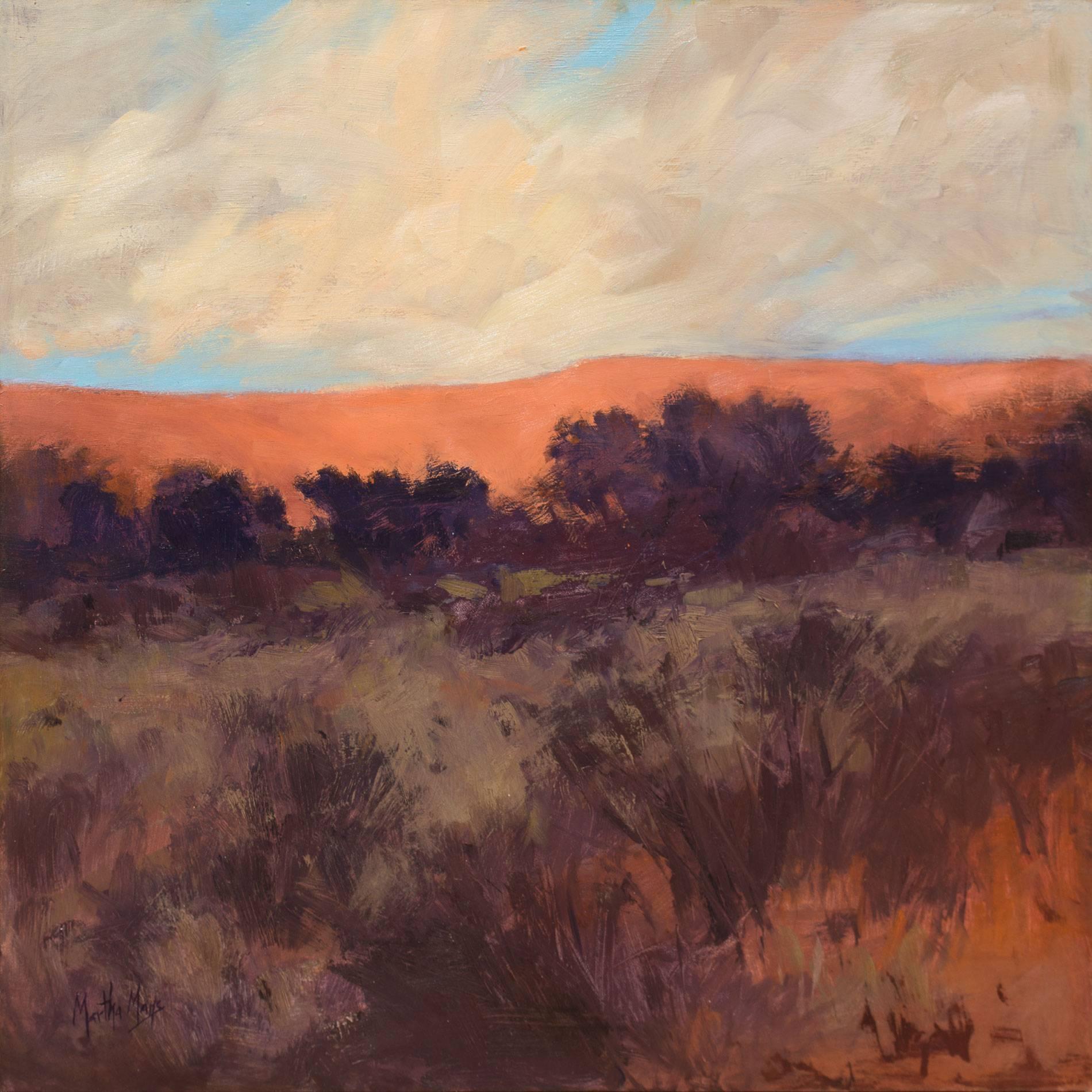 Martha Mans Landscape Painting - Ghost Ranch Afterglow