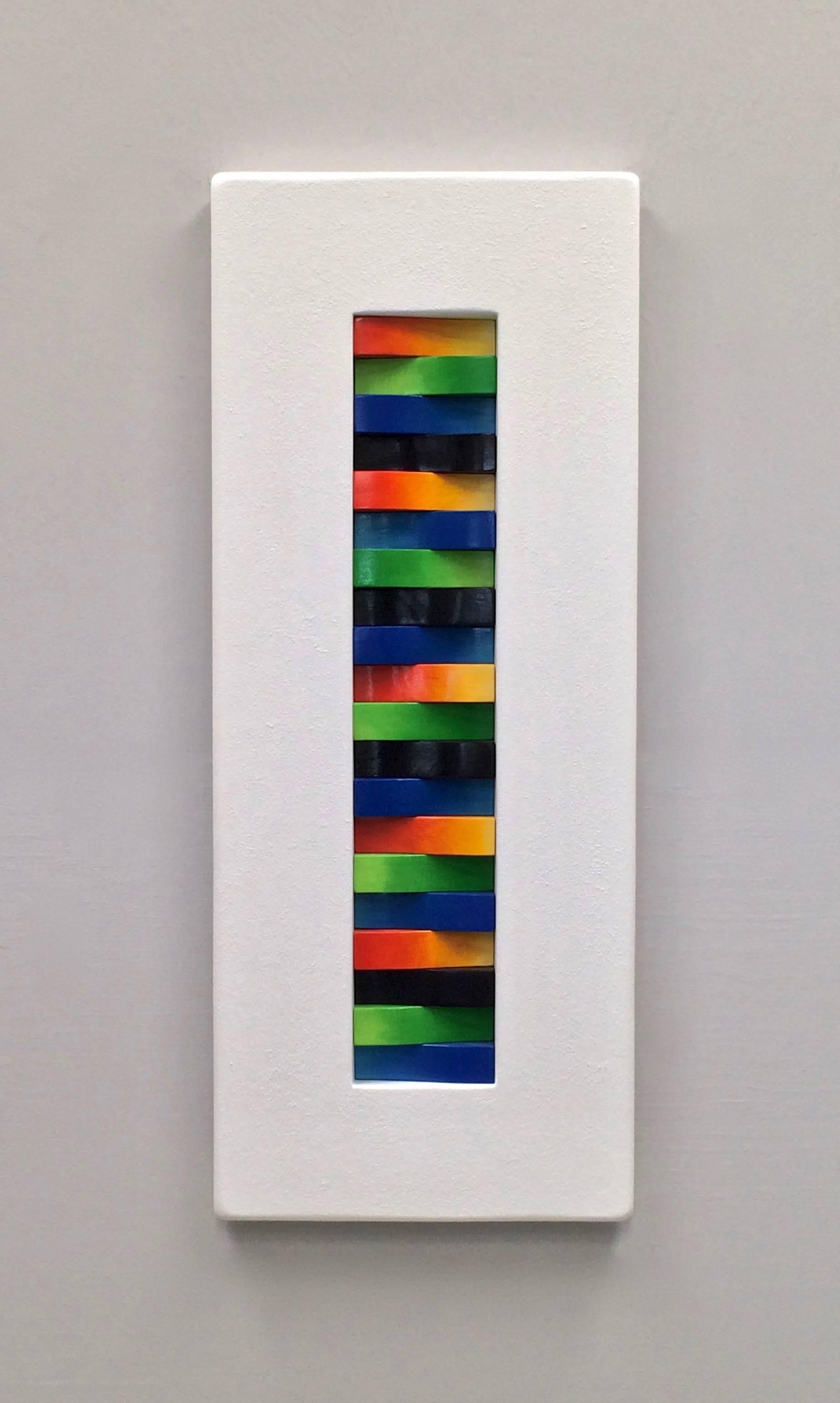Greg Joubert Abstract Sculpture - Color Box # 7 - Sky, Earth, Water