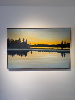 Familiar Shores: Contemporary Oil Painting on Canvas, 21st Century