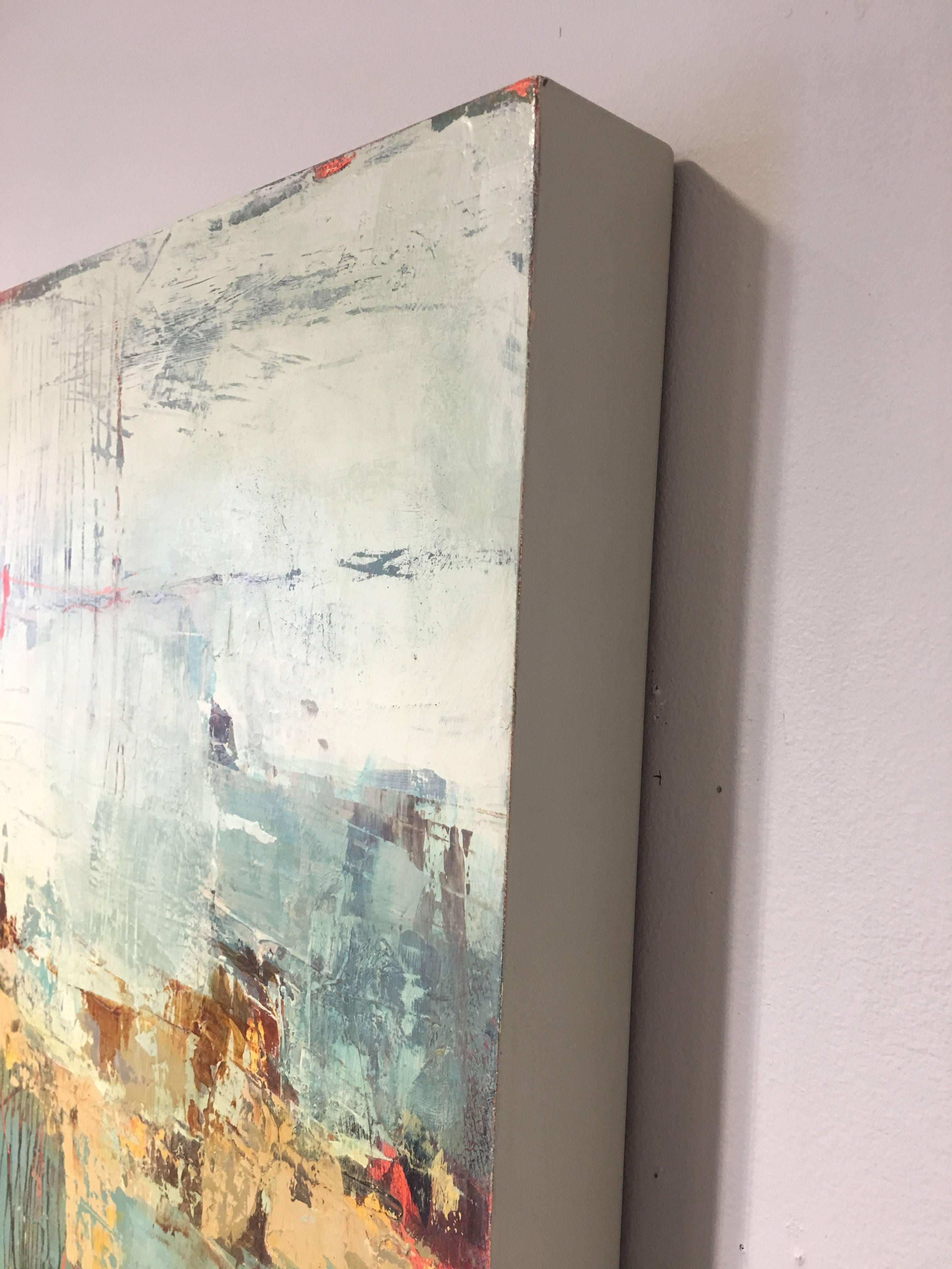 La technique de Martha Rea Baker est guidée par sa sélection de supports. Elle a réussi à se déplacer entre les propriétés uniques de l'huile et de la cire froide:: de la peinture acrylique et de la cire chaude à l'encaustique pour créer habilement