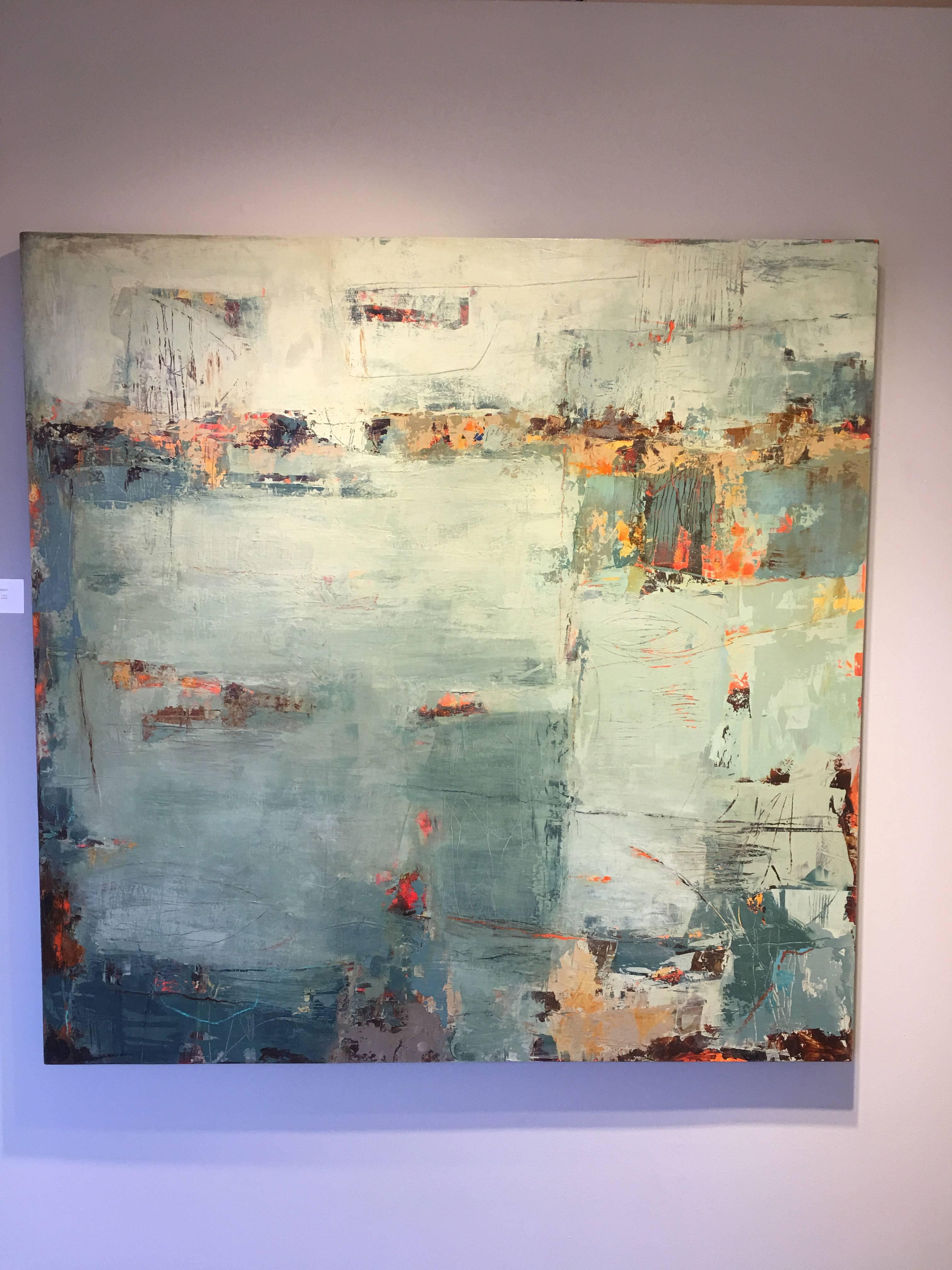 Chronos IX - Abstrait Painting par Martha Rea Baker