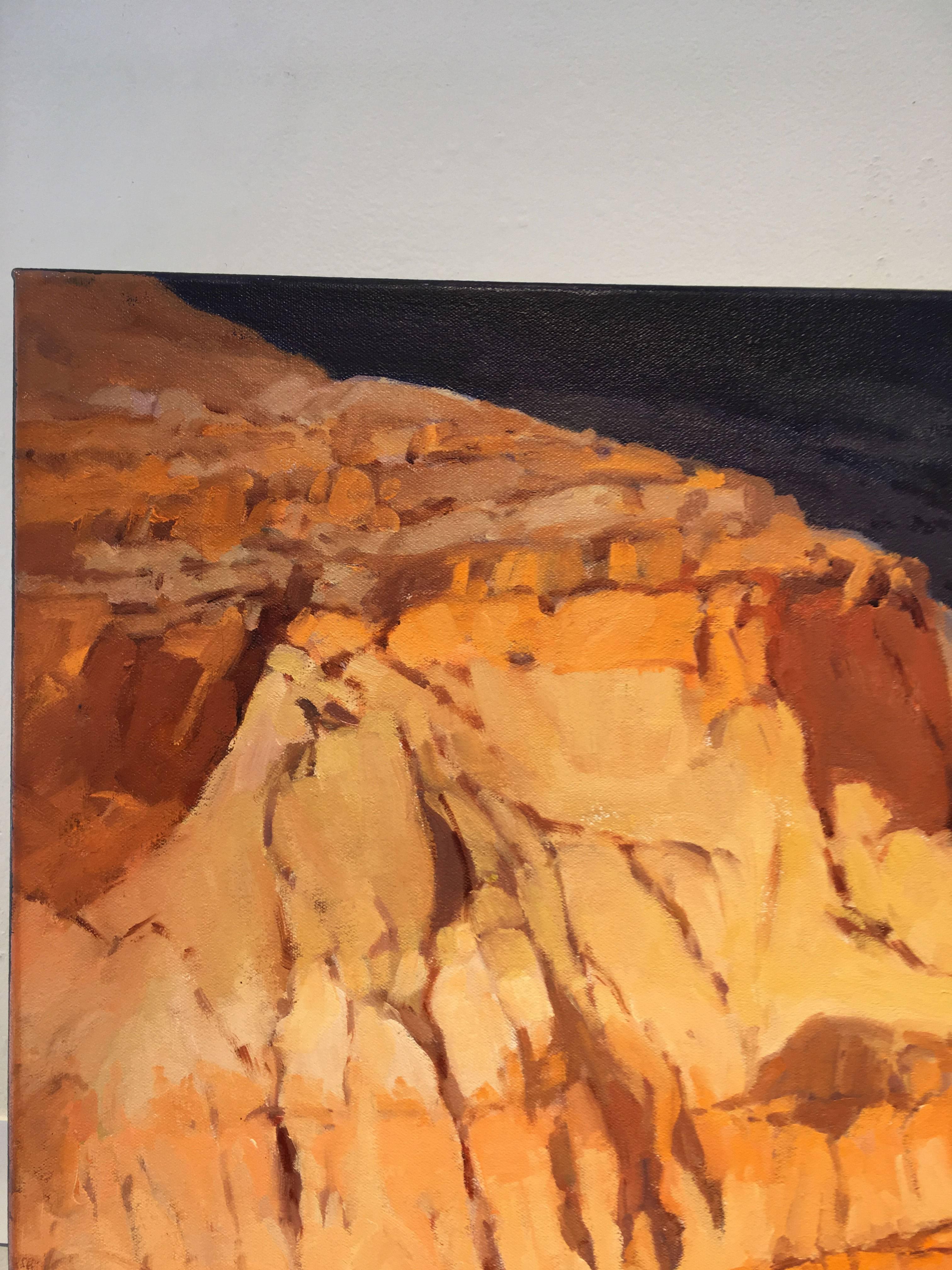 Canyon Shadow 1 and 2, 40 x 30" diptych (2 paintings)

Martha has lived in New Mexico and Colorado where the weather and seasonal conditions create dramatic and changing effects on the mountains, valleys and mesas. She has traveled