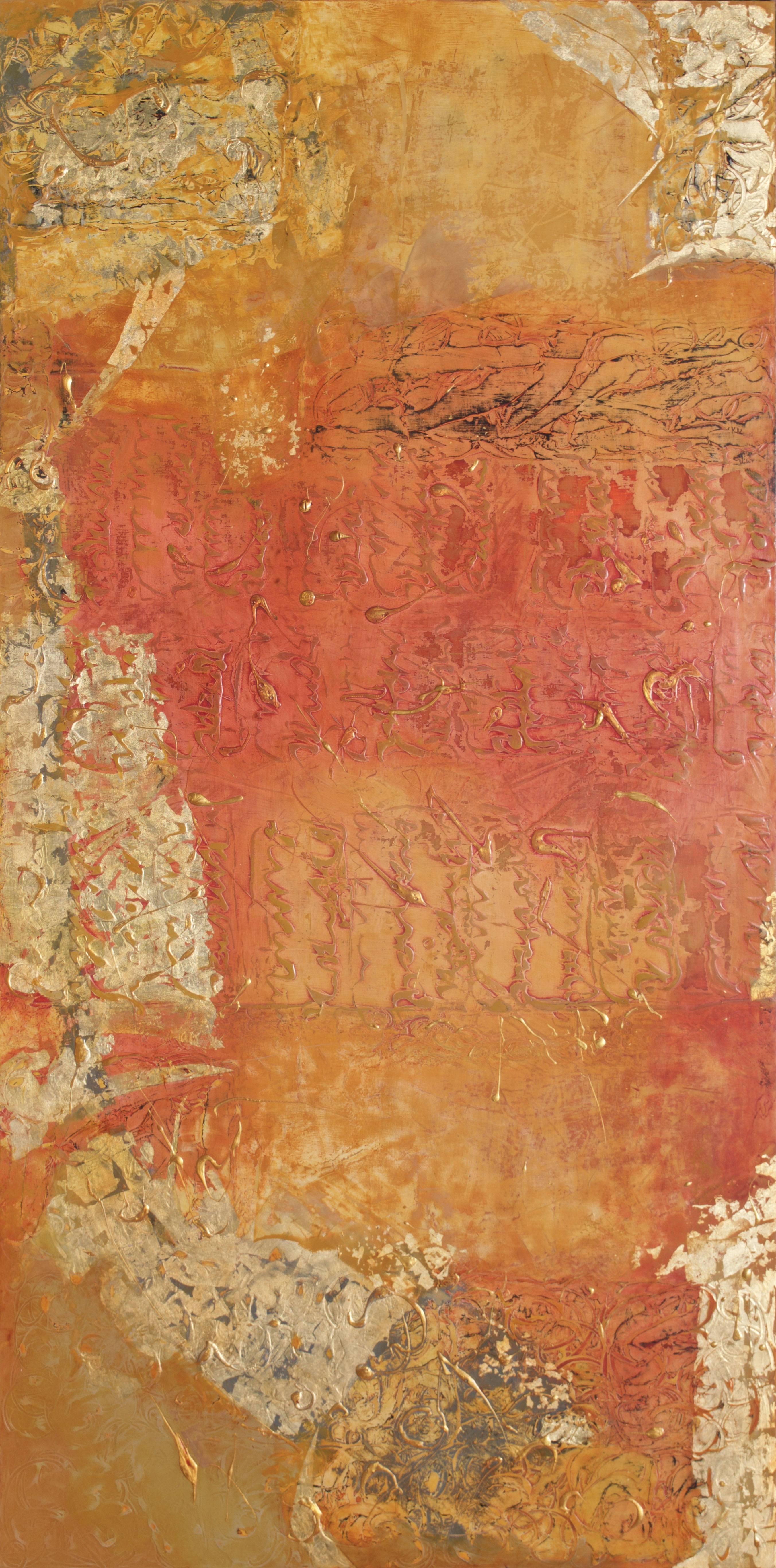 Jinni Thomas Abstract Painting - Antiquities III