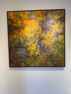 Colors of a Taos Autumn, Contemporary Oil Painting on Canvas, Framed