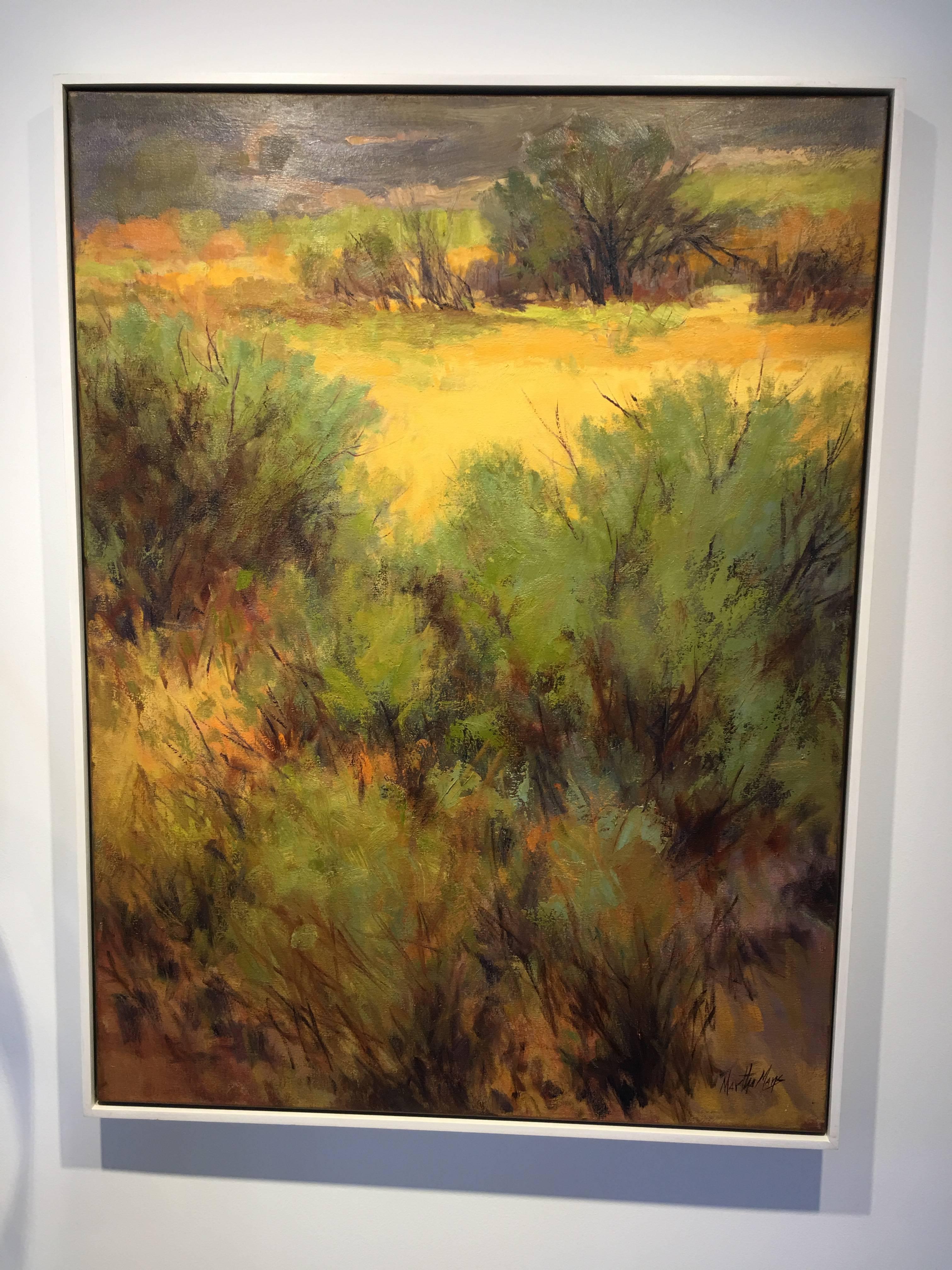 Taos Field - Painting by Martha Mans