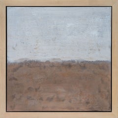 „Static Silence“: Zeitgenössisches Acrylgemälde auf Leinwand, gerahmt