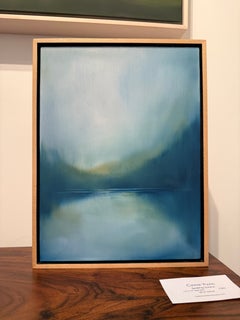 Alla ricerca di conforto, Pittura paesaggistica astratta contemporanea, Olio su tavola