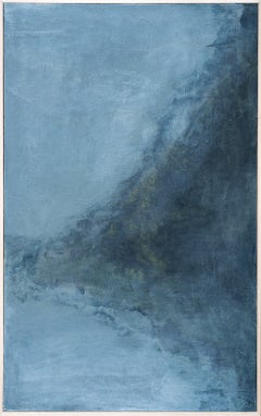 Stillness Between Hours, Acrylic on Canvas, Contemporary, Framed, 49x31"