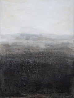 Monochrome Reverie: Contemporary Acrylic on Canvas Landscape