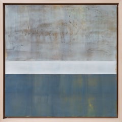 «The Turning», temporada 2: pintura abstracta en encáustica sobre tabla, enmarcada