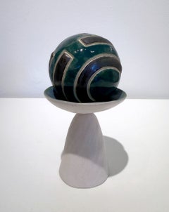 « Golden Apples 62 » : sculpture en céramique, abstraite, modelée à la main, 2010-