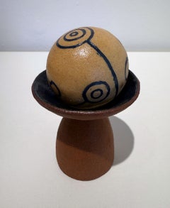 « Golden Apples 64 » : sculpture en céramique, abstraite, modelée à la main, 2010-