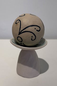 „Golden Apples 68“ – Keramikskulptur, abstrakt, handgefertigt, 2010–