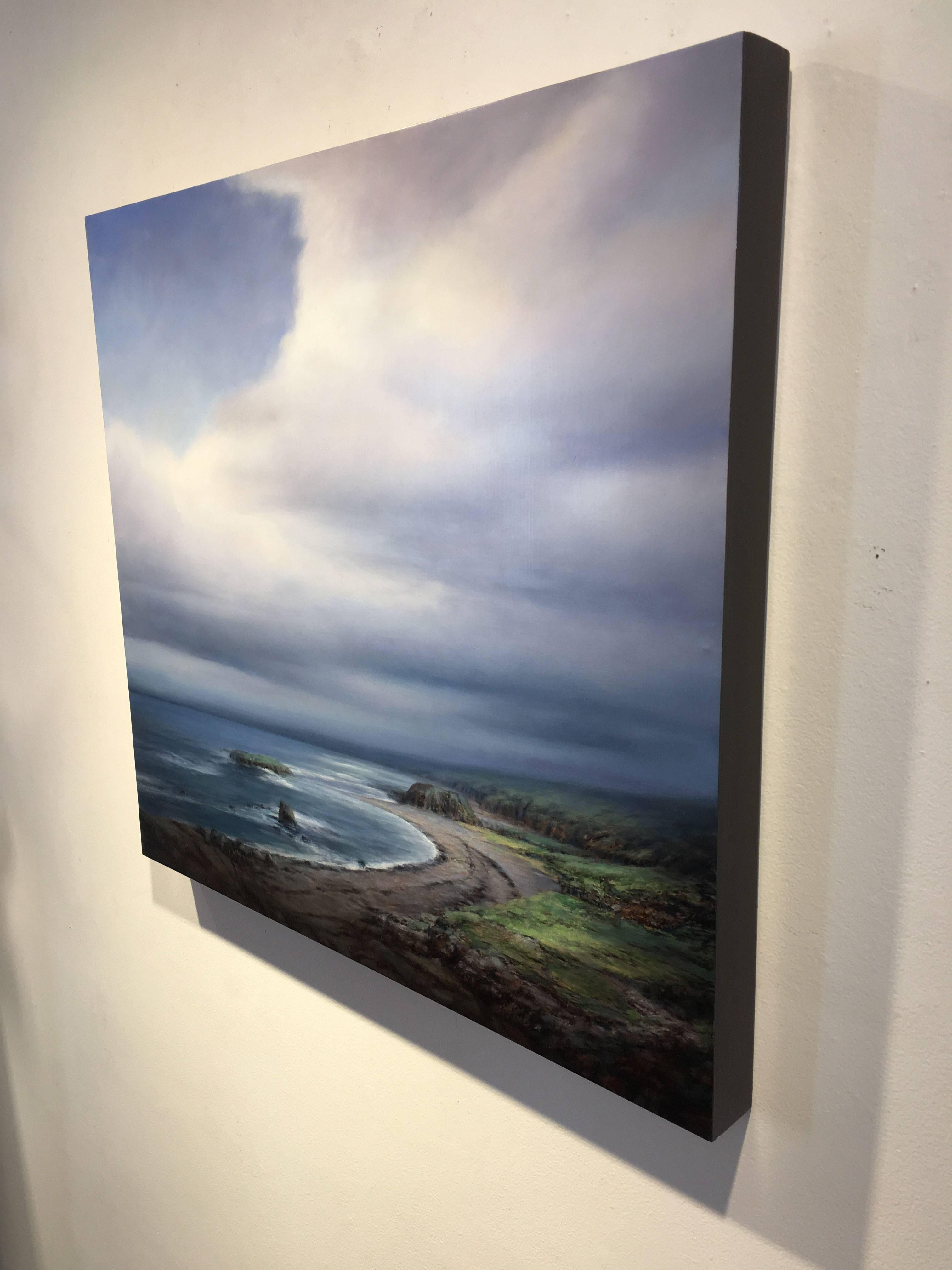 Ocean Light Through Clouds - Painting by Kurt Meer