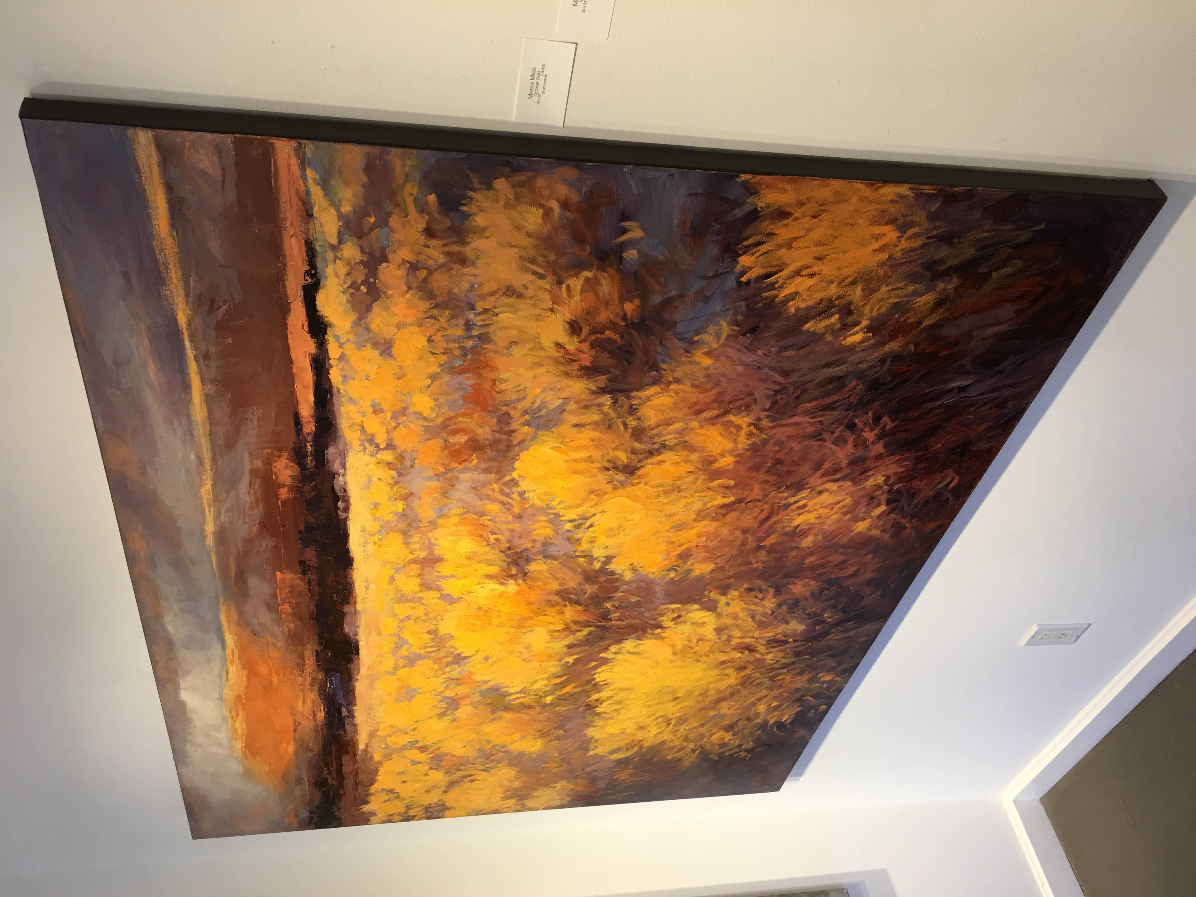 October Gold (Abiquiu Sage) - Contemporary Painting by Martha Mans