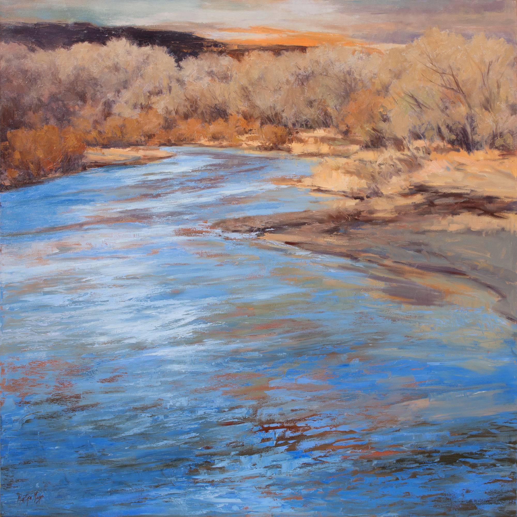 Martha Mans Landscape Painting - Chama River Down the River