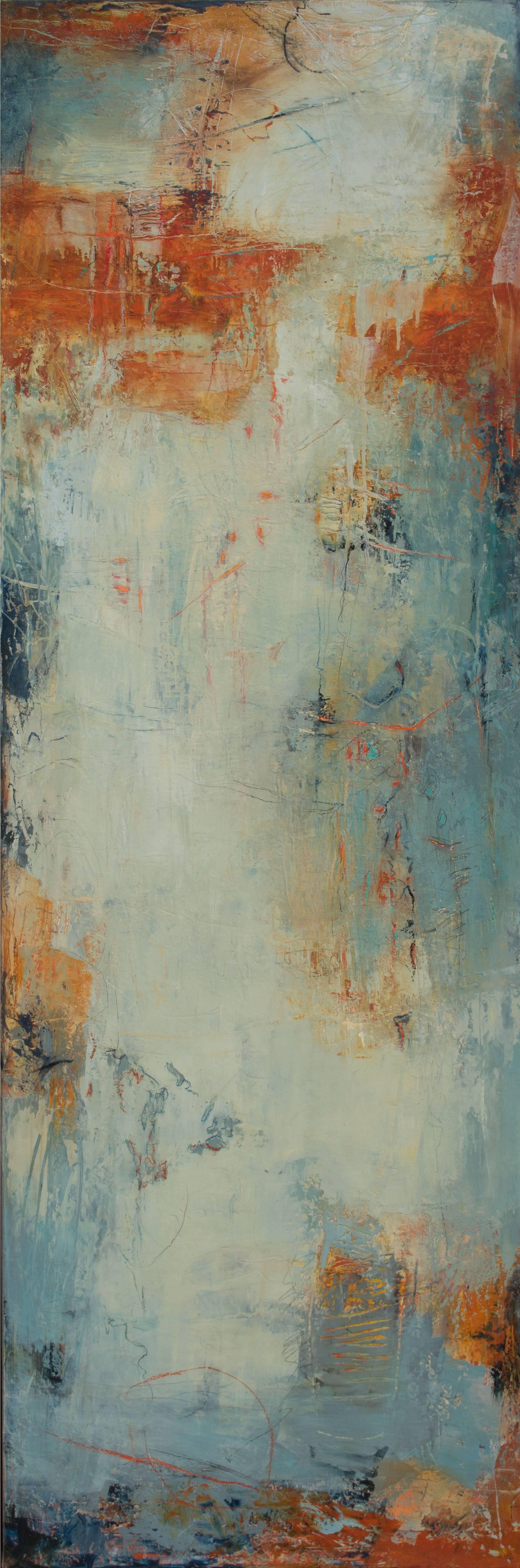 Martha Rea Baker Abstract Painting - Cliffhanger VIII