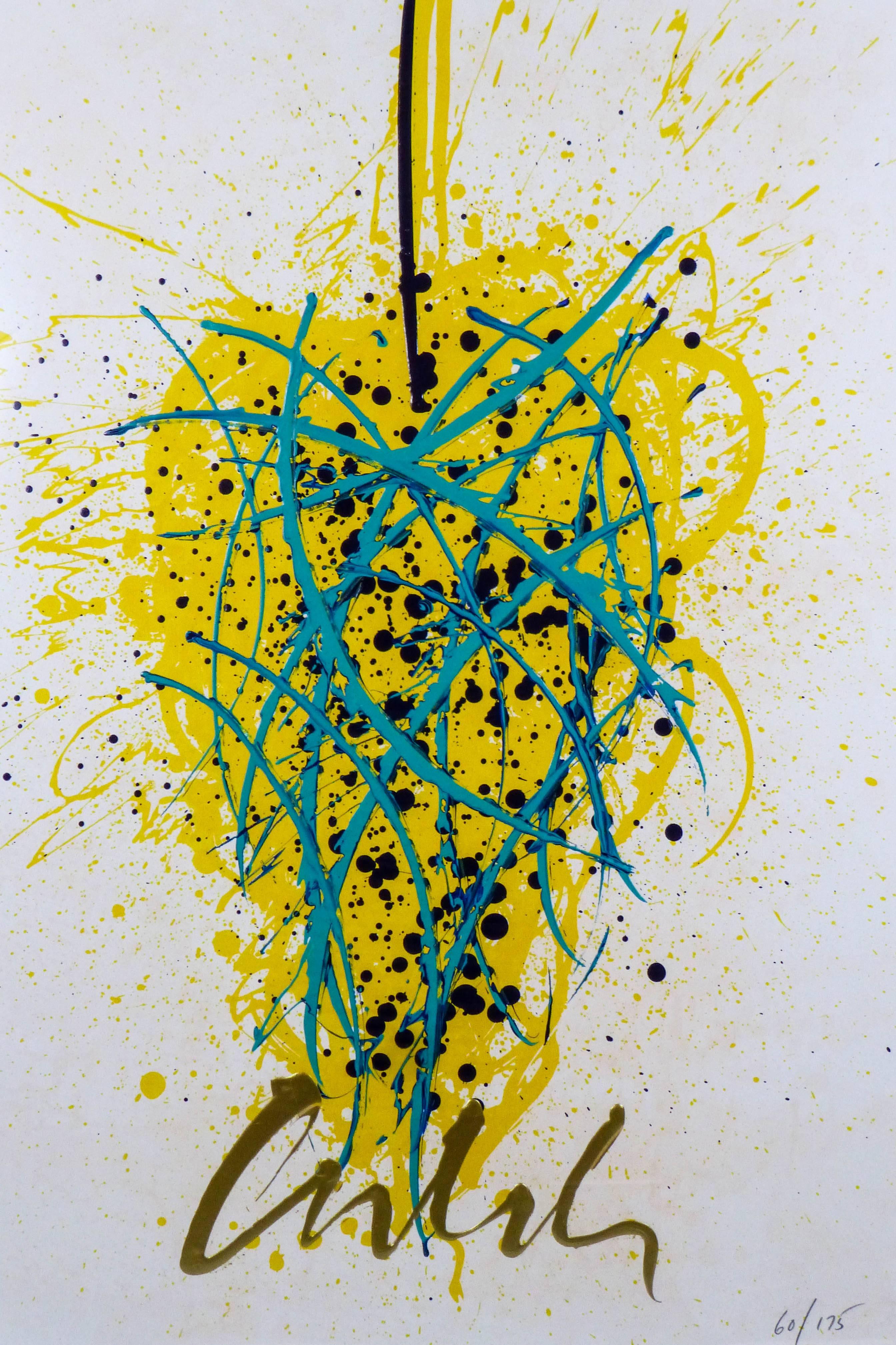 Dale Chihuly Abstract Print - The Forsythia's Spark