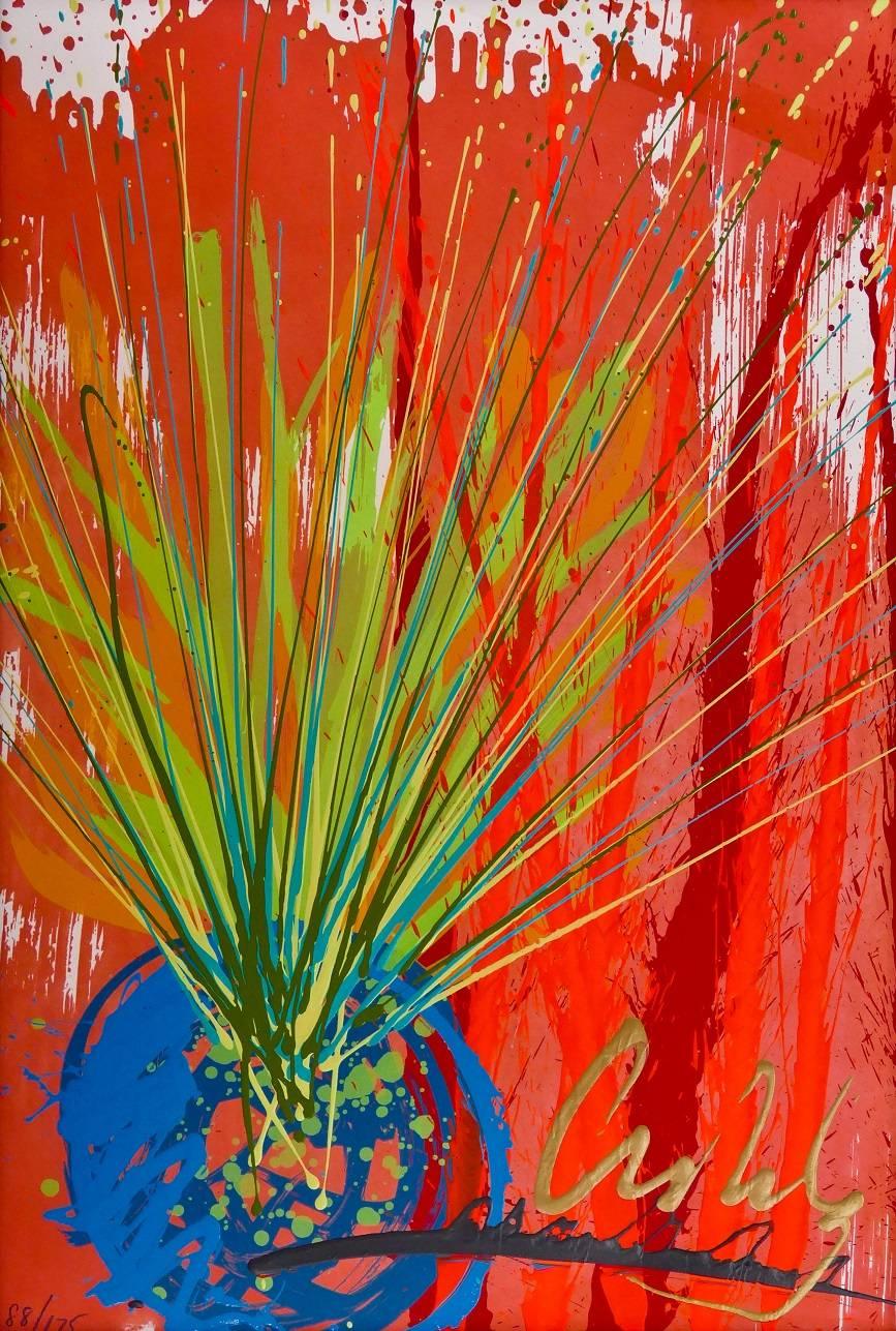 Dale Chihuly Abstract Painting - Fiesta Ikebana
