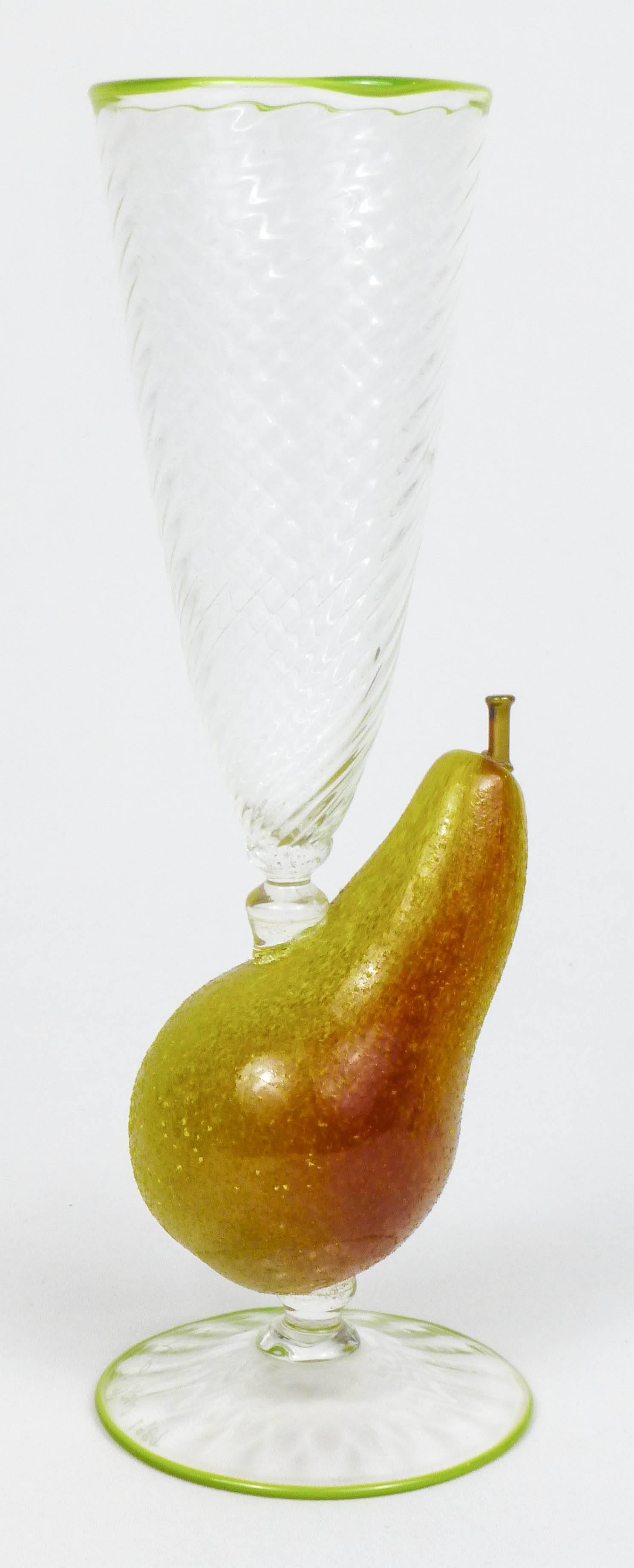 Flora Mace & Joey Kirkpatrick  Still-Life Sculpture - Pear Fruit Stem 
