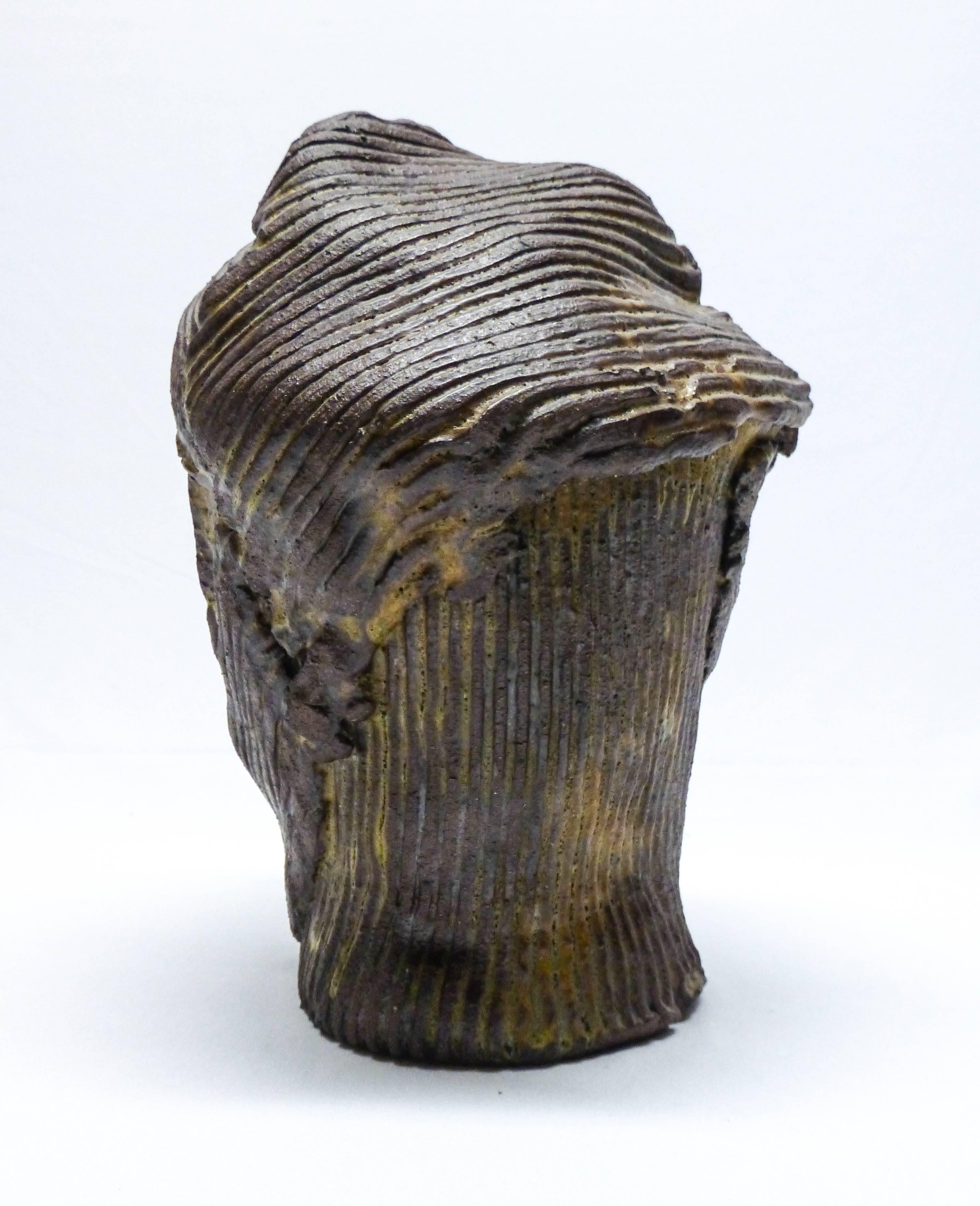 Slab Built Bust  - Abstract Sculpture by Robert Sperry