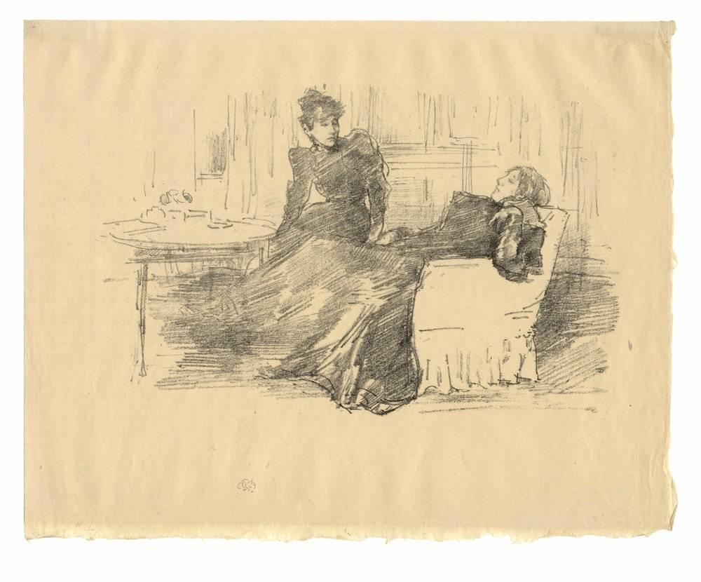 James Abbott McNeill Whistler Figurative Print - The Sisters