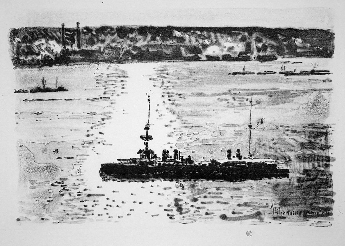 Childe Hassam Landscape Print - French Cruiser