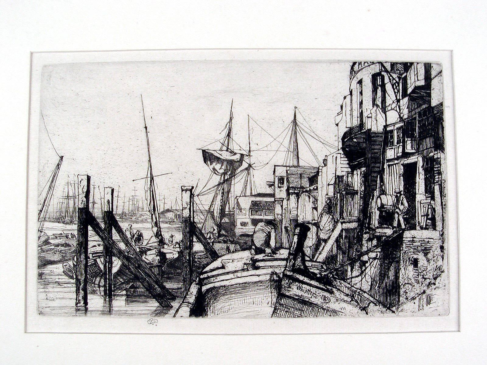 Landscape Print de James Abbott McNeill Whistler - Limehouse