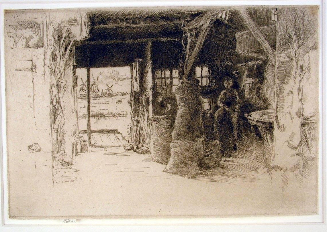 James Abbott McNeill Whistler Landscape Print - The Mill, Amsterdam, 1889