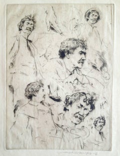 Antique Whistler Portrait No. 7 (Six Faces of Whistler)