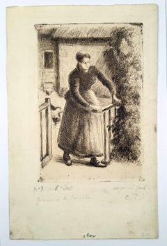 Femme a la Barriere (Woman at the Gate)