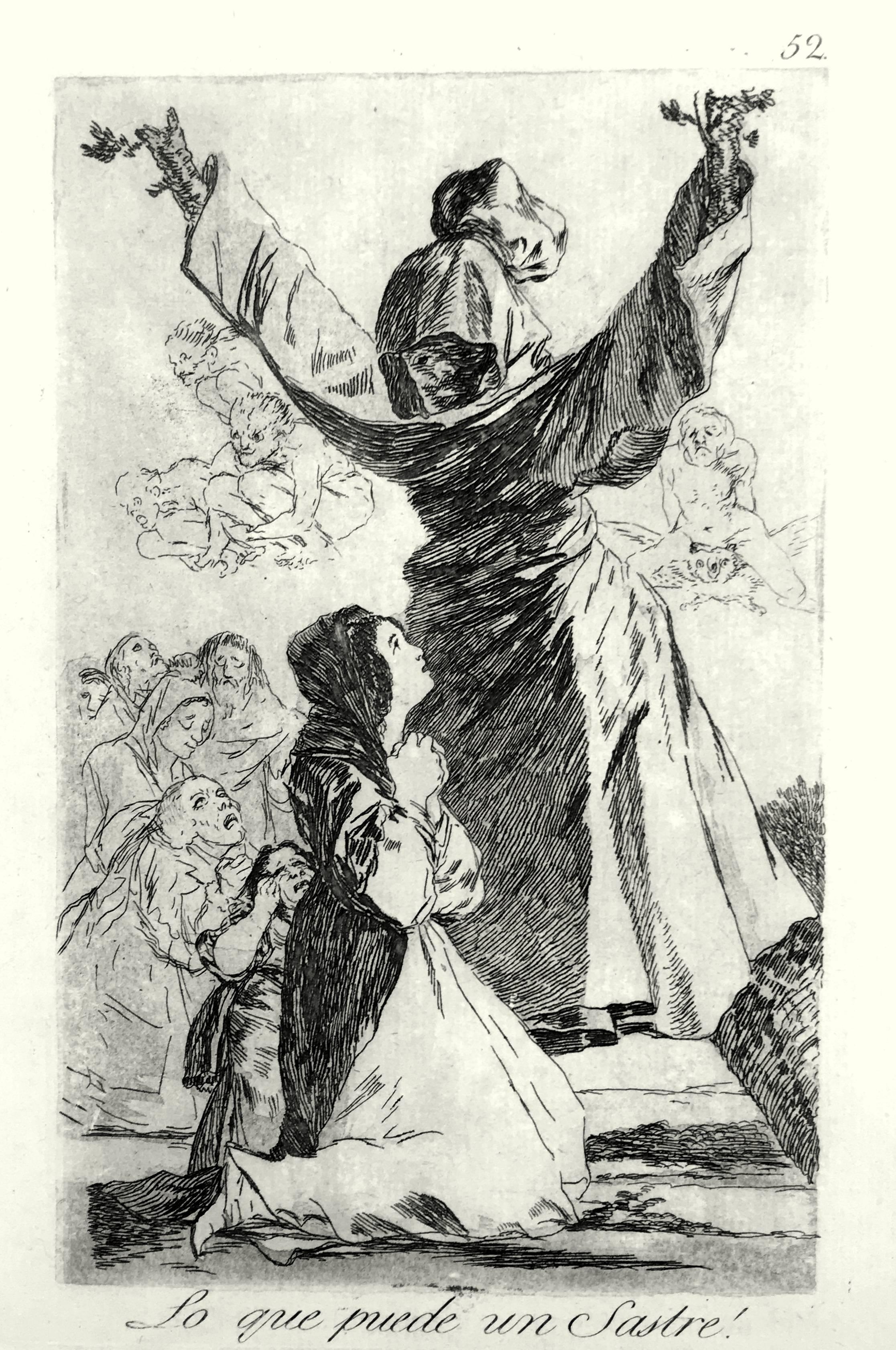 Francisco Goya Figurative Print - Lo que puede un Sastre! (What a Tailor Can Do!)