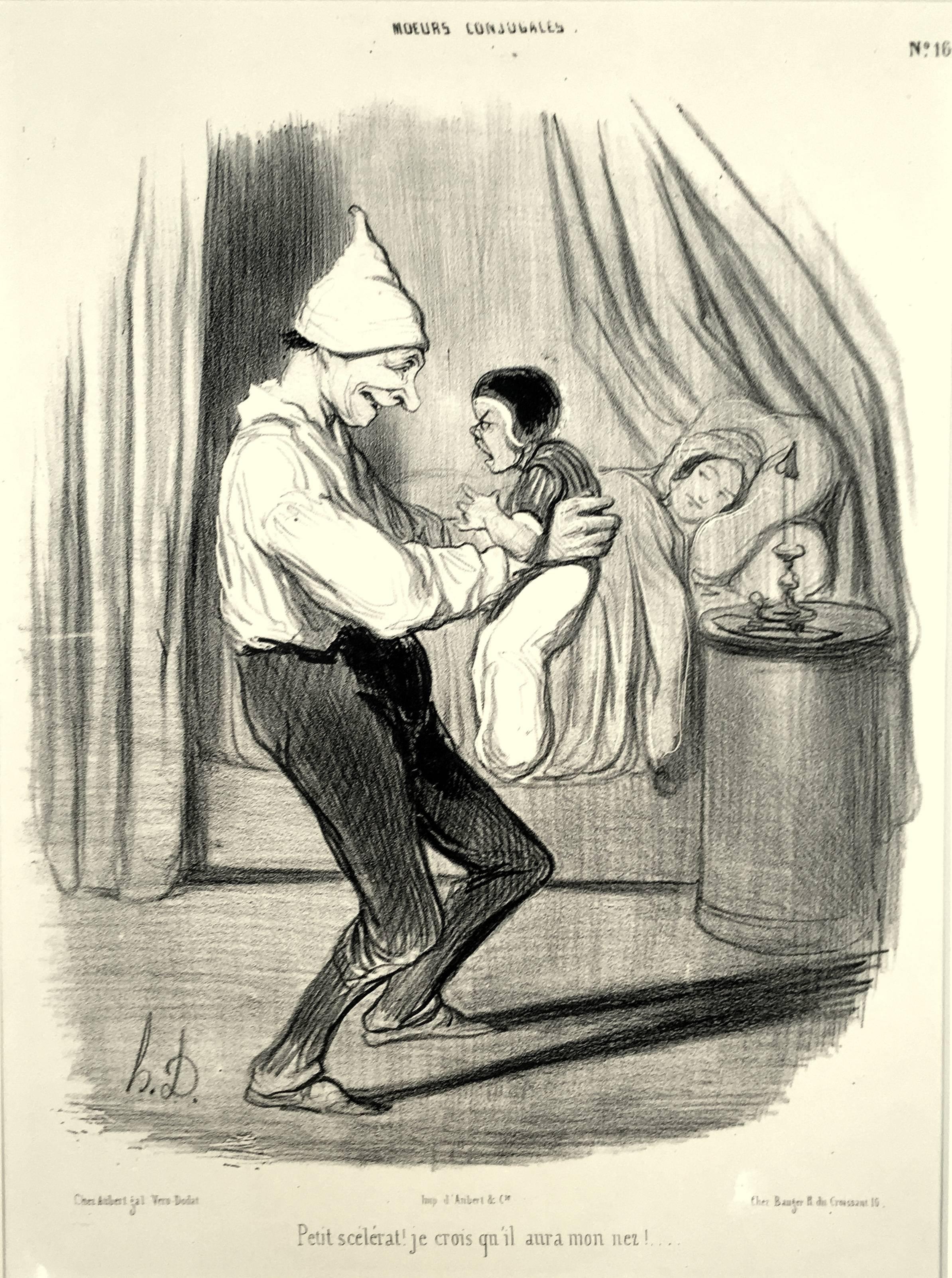 Honor�é Daumier Figurative Print - Petit Scélerat!