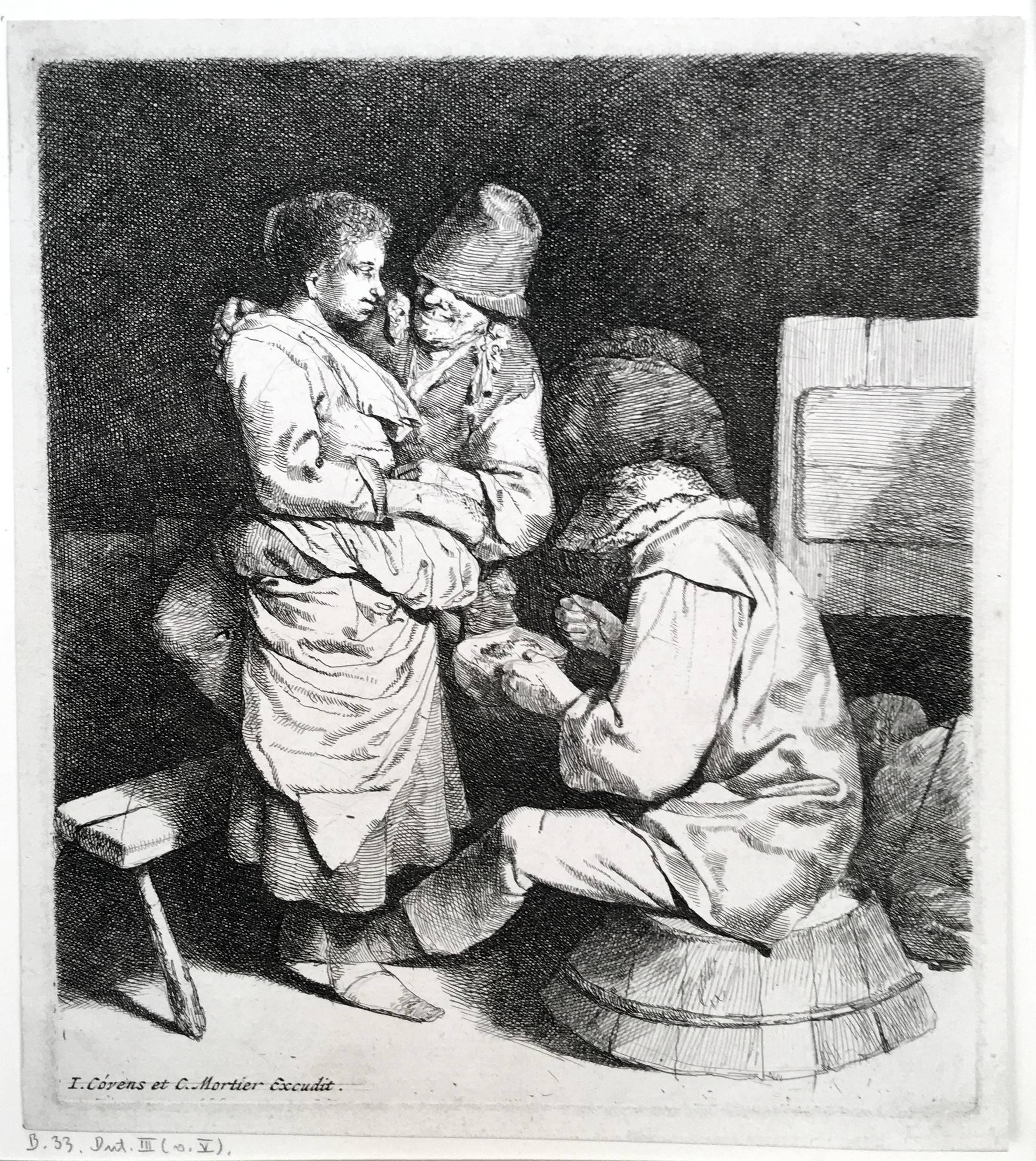 Cornelis Bega Figurative Print - The Young Hostess