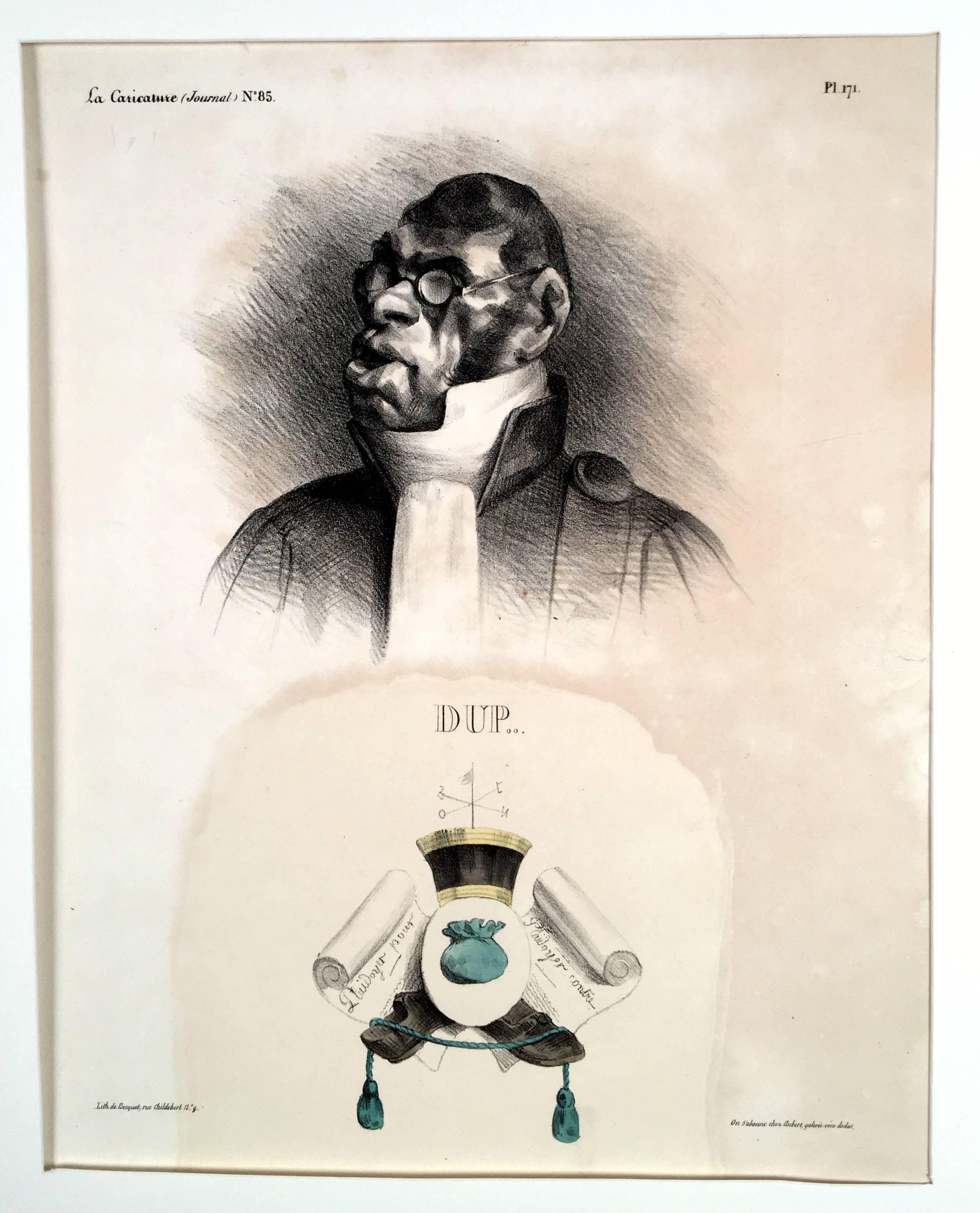 Honoré Daumier Portrait Print - Dup...