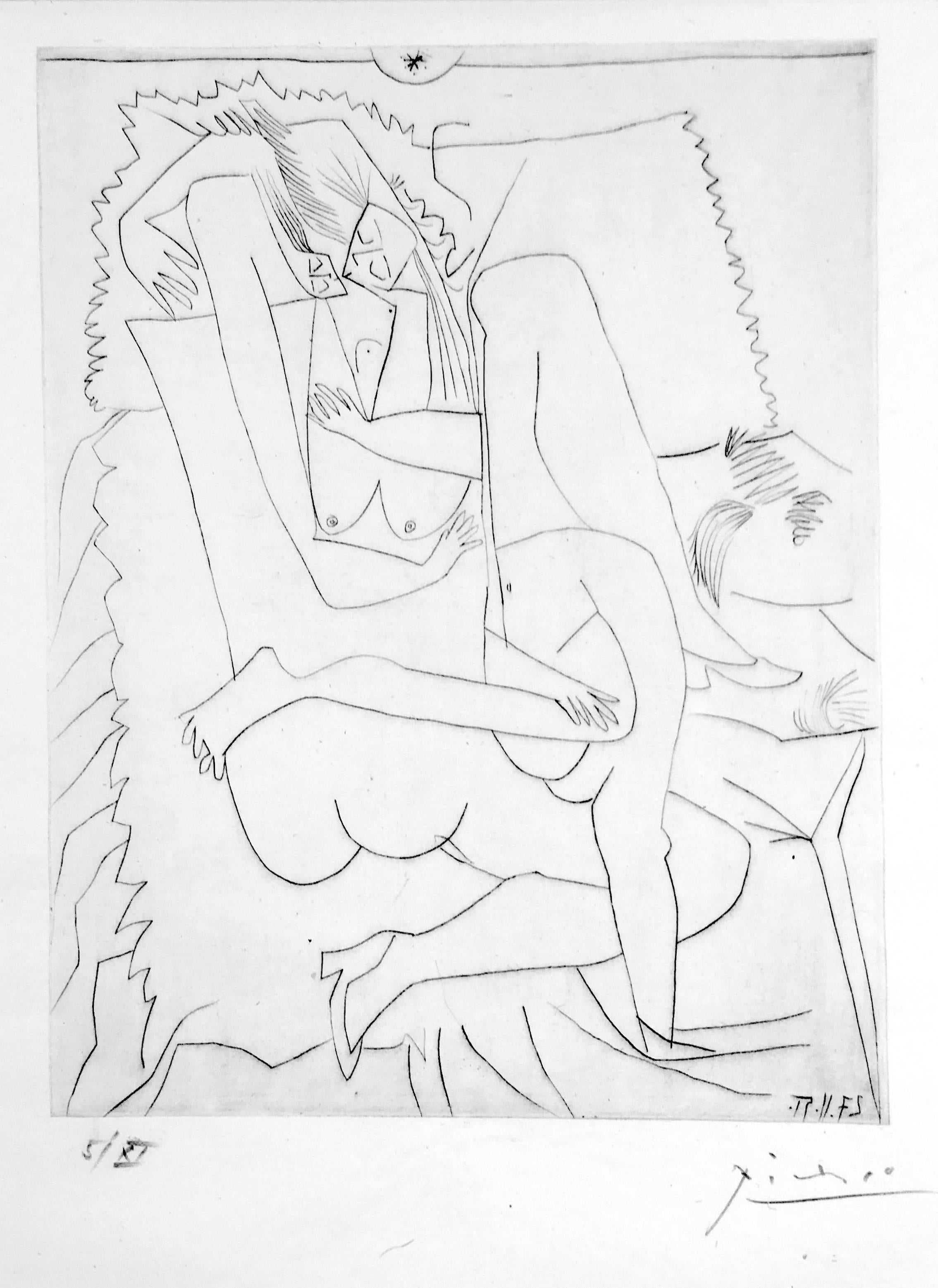 Pablo Picasso Nude Print - Le Couple