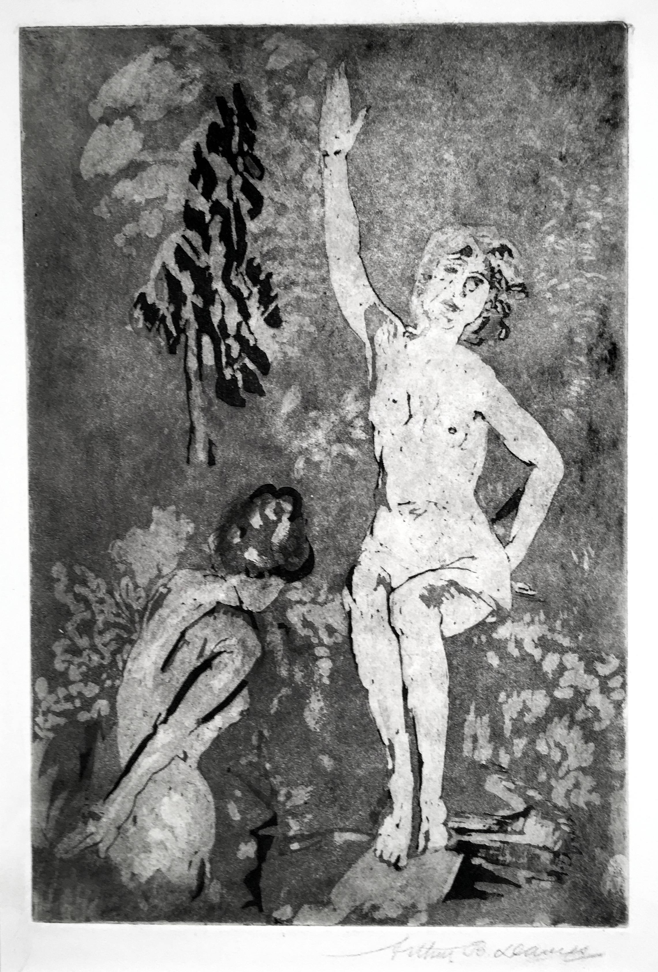 Arthur B. Davies Nude Print – Bernstein Garten