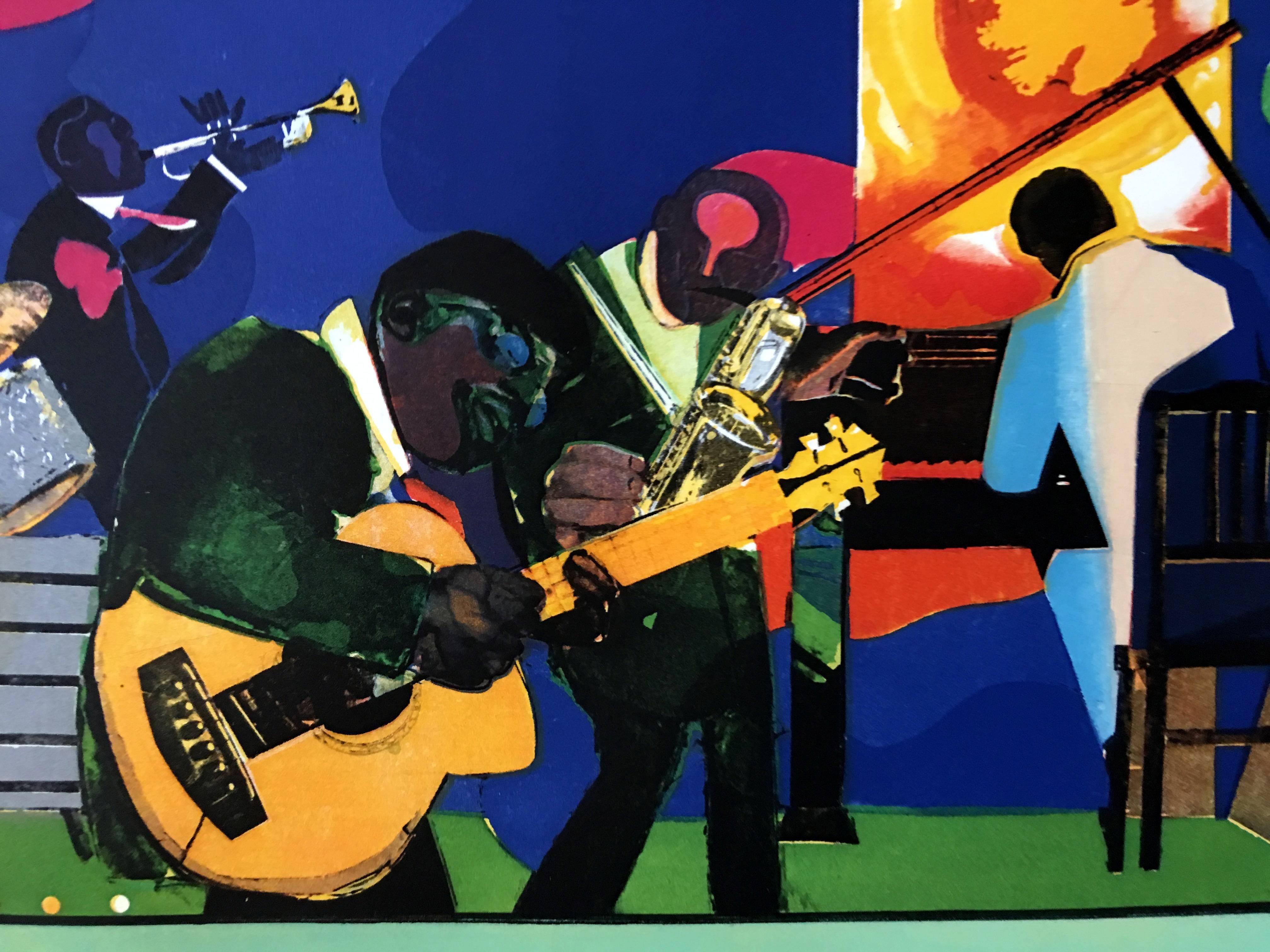 Jamming at the Savoy - Print by Romare Bearden