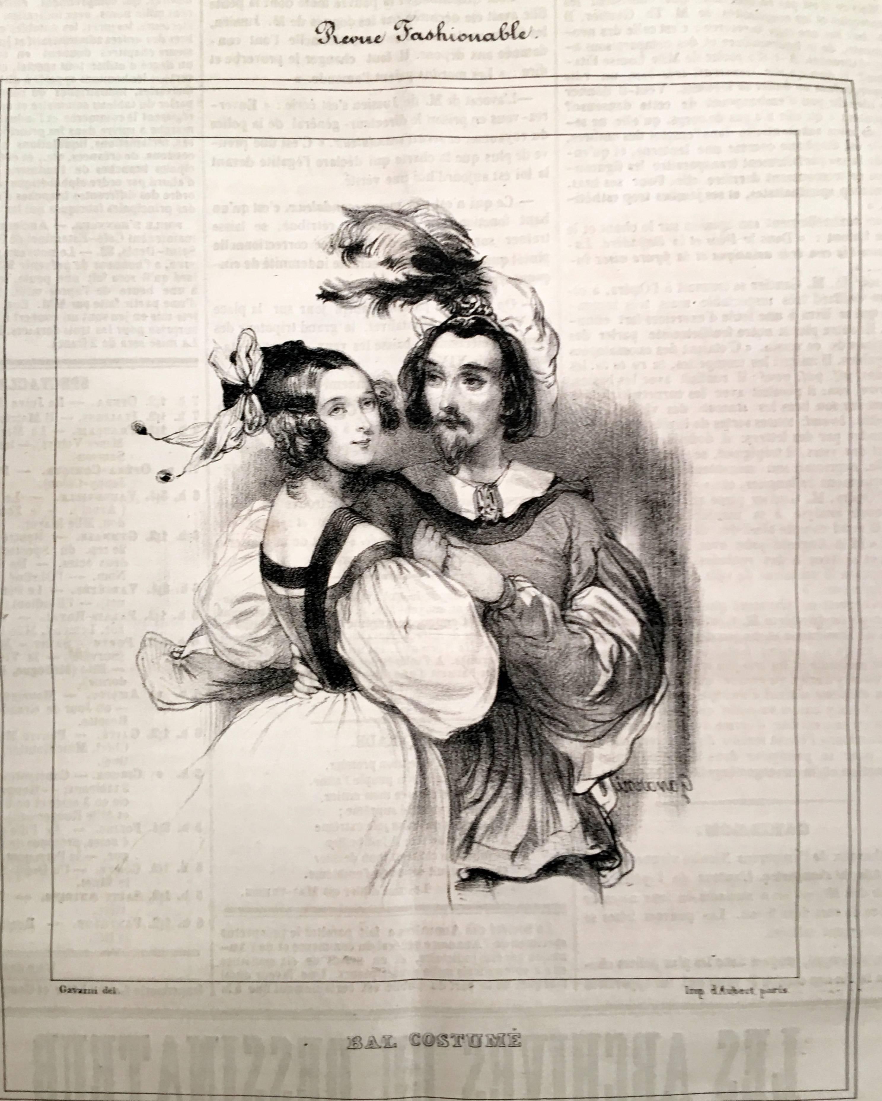 Fashion Plates (a collection of 12) - Print by Paul Gavarni