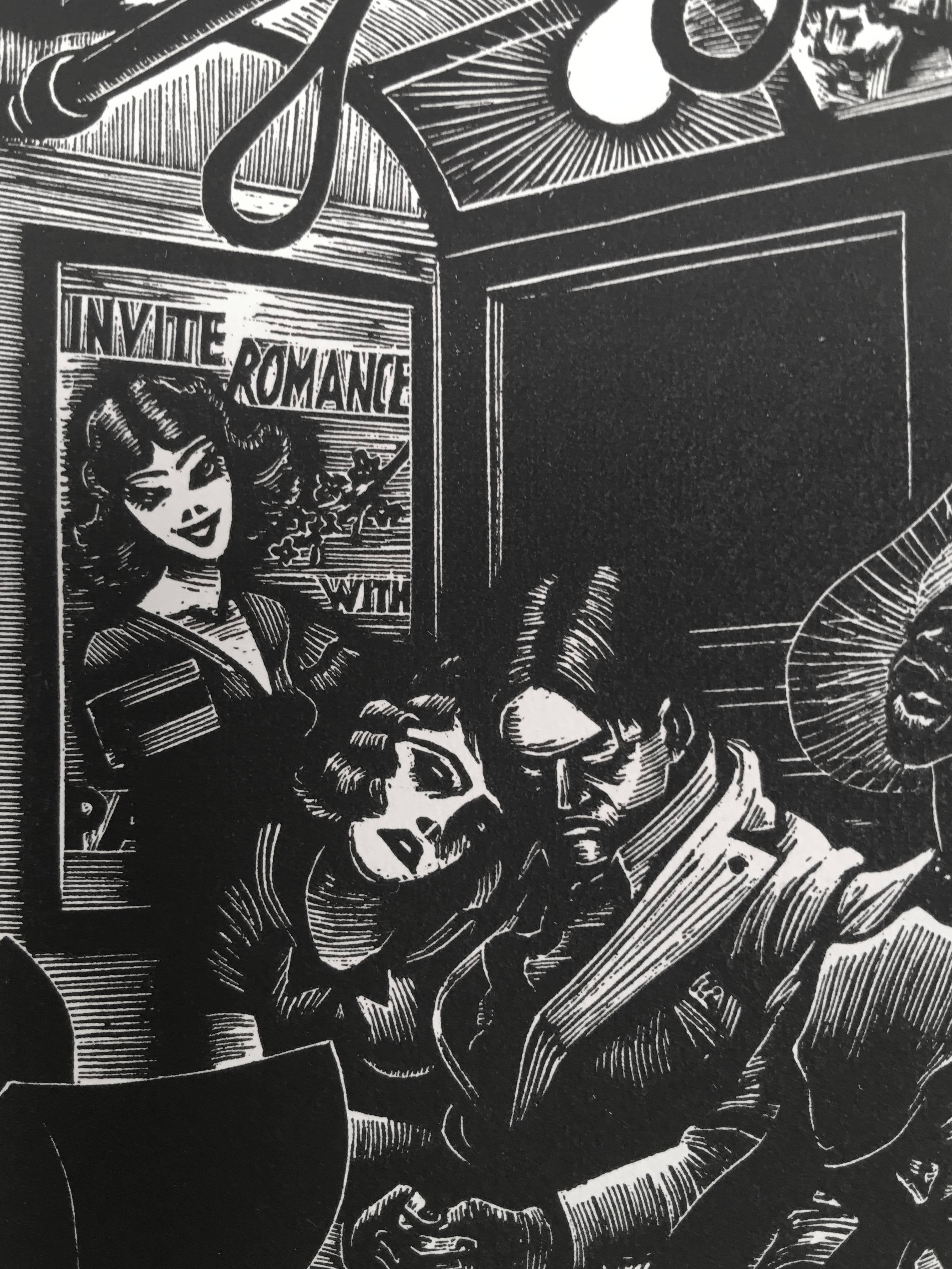 Subway - Print by Fritz Eichenberg.