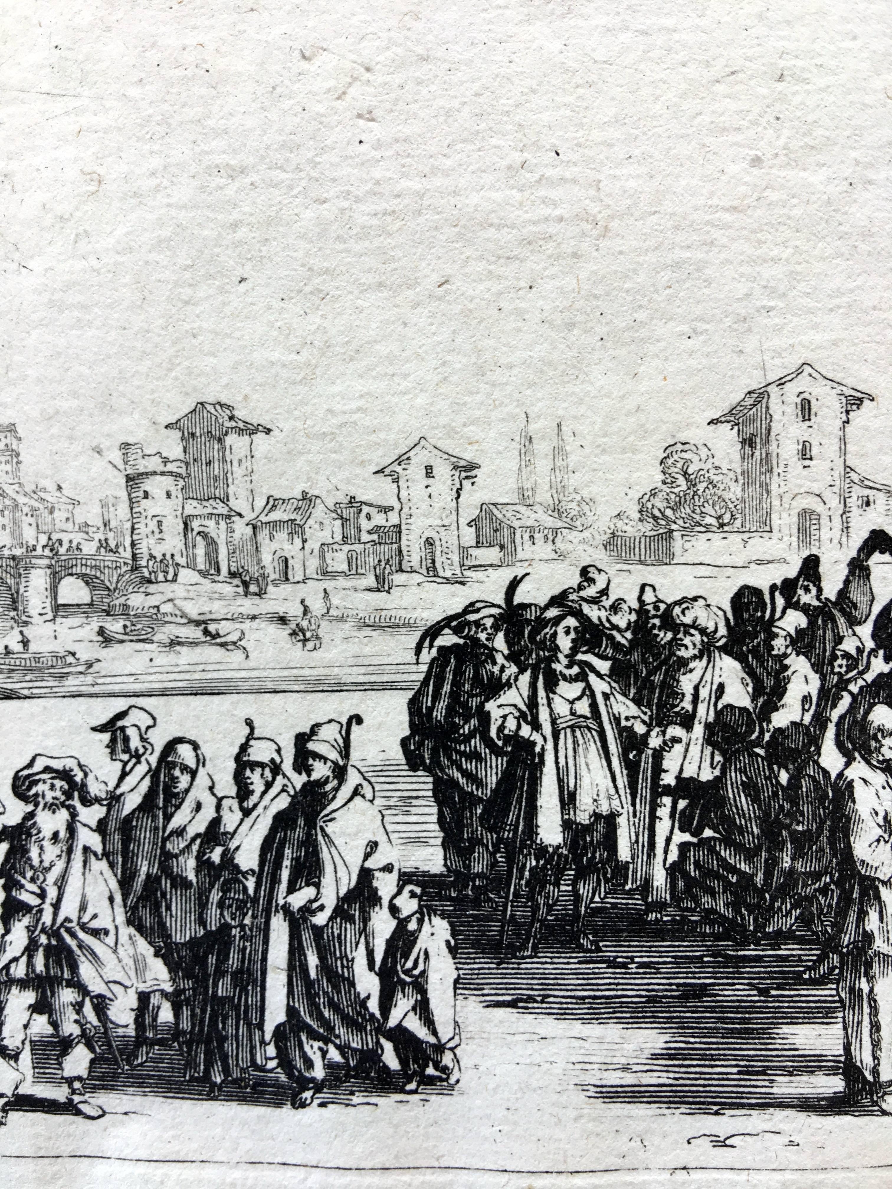 The Slave Market (Le Marche de Esclaves) - Old Masters Print by Jacques Callot