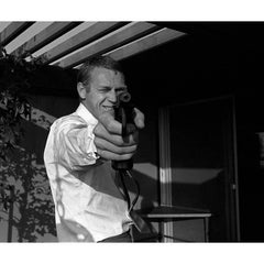 Steve McQueen at his Hollywood Hills Home on Solar Drive, Photograph