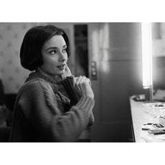 Audrey Hepburn at Her Dressing Room Mirror