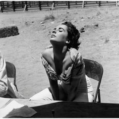 Vintage Elizabeth Taylor on Location in Marfa, Texas for the Film "Giant"