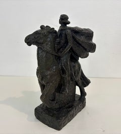 Ivar Johnsson Bronze Sculpture "Kungen Rider Eriksgata", Sweedish, 1950s