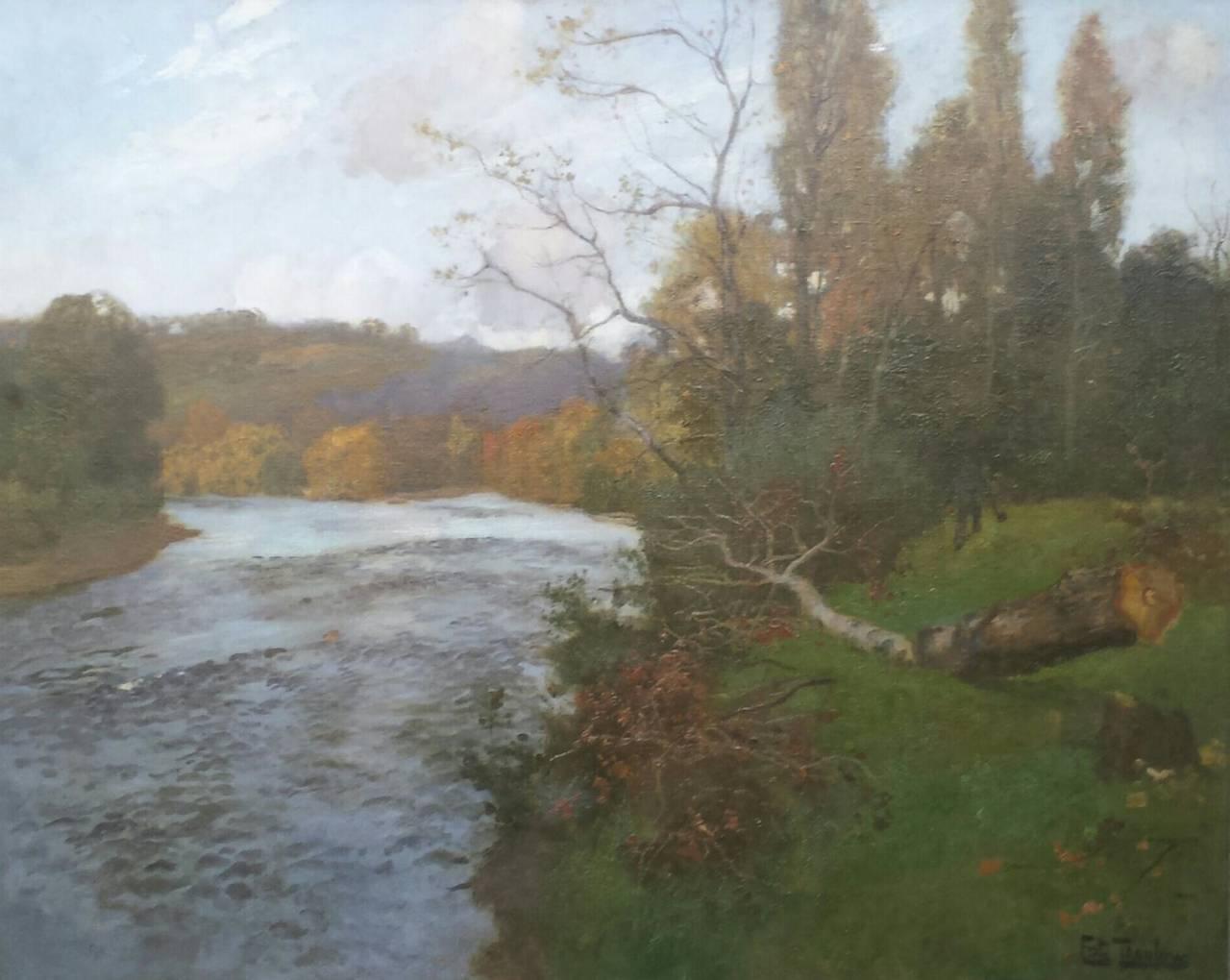 Frits Thaulow Landscape Painting - The Otta River, Norway